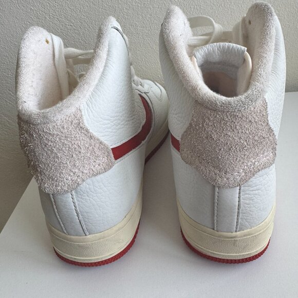 Nike Air Force 1 Mid '07 White University Red Sneakers Size 10 - Picture 8 of 13